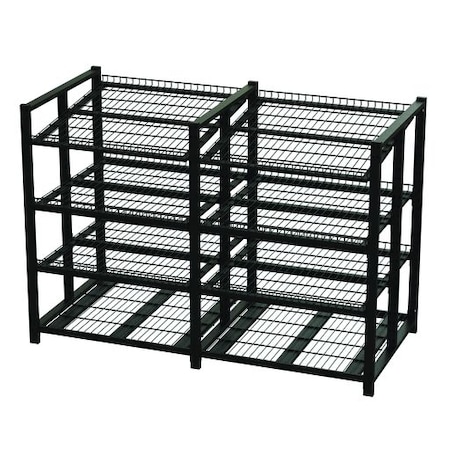 Technibilt Shelving Systems Starter Unit, 4 Shelv, Blk Fnsh, 36x48x78 BCR487S